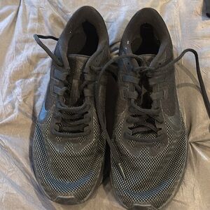 Black and Gray Athletic Shoes